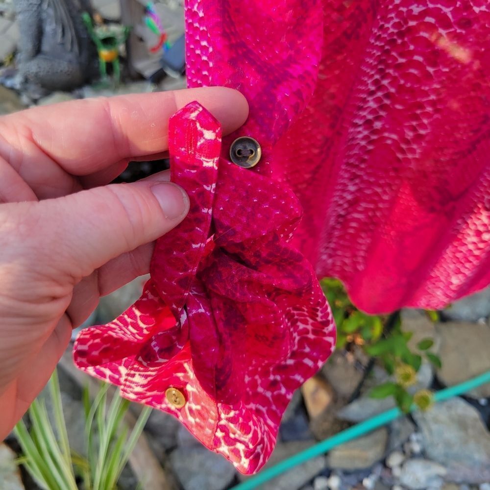 Snake Print Pink Blouse - Picture 8 of 10